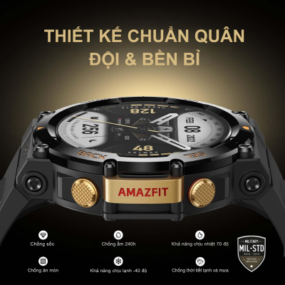 Đồng hồ thông minh Amazfit T-Rex 2 - Chinh phục mọi cực hạn, khám phá không giới hạn T-Rex 2