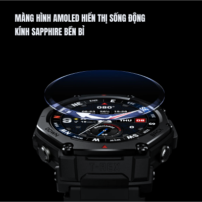 Đồng hồ thông minh Amazfit T-Rex 3 Pro - Vô song sức mạnh, đỉnh cao công nghệ, chinh phục mọi giới hạn Amazfit T-Rex 3 Pro