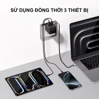 Củ Sạc Nhanh CukTech 67W GaN Charger (AD653W) CukTech 67W GaN Charger