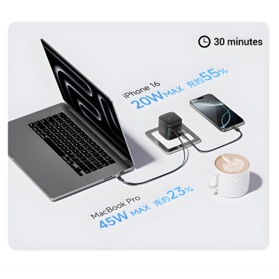 Củ Sạc Nhanh CukTech 67W GaN Charger (AD653W) CukTech 67W GaN Charger