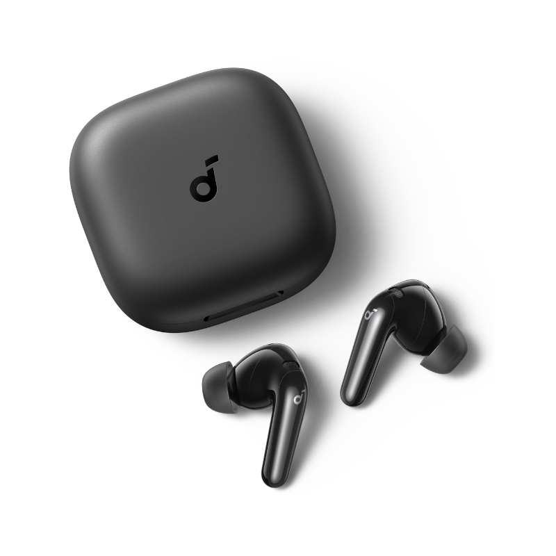 Tai nghe Bluetooth Anker Soundcore R60i NC – Chống Ồn Chủ Động 52dB, Âm Thanh Hi-Res LDAC, Pin 50 Giờ, Case Kiêm Giá Đỡ R60i đen