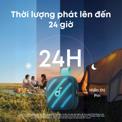 Loa Bluetooth Soundcore Boom Go 3i - D5103 - Công suất mạnh mẽ, Chống nước IPX7, Pin 15H - Hàng Chính Hãng. Boom Go 3i
