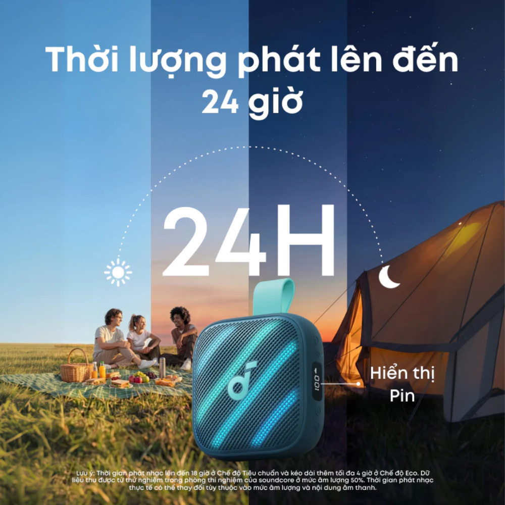 Loa Bluetooth Soundcore Boom Go 3i - D5103 - Công suất mạnh mẽ, Chống nước IPX7, Pin 15H - Hàng Chính Hãng. Boom Go 3i