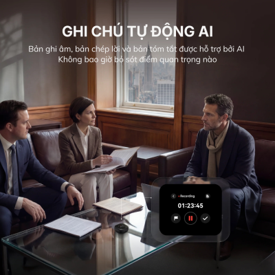 Tai Nghe Bluetooth Soundcore Liberty 5 Pro Max - D1204 Chống Ồn Chủ Động, Âm Thanh Hi-Res, Dịch Thuật AI Thông Minh - <strong>Soundcore Liberty 5 Pro Max</strong> là mẫu tai nghe True Wireless đột phá nhất hiện nay, được thiết kế không chỉ để nghe nhạc mà còn là một trợ lý ngôn ngữ đắc lực. Điểm nhấn nổi bật nhất của <strong>Soundcore Liberty 5 Pro Max</strong> chính là khả năng phiên dịch thuật AI thời gian thực, hỗ trợ lên đến hơn 40 ngôn ngữ khác nhau, giúp bạn tự tin giao tiếp toàn cầu. Sản phẩm sở hữu chất lượng âm thanh Hi-Res đỉnh cao với màng loa Wool-Paper 9.2mm và công nghệ Dolby Atmos sống động. Hệ thống chống ồn chủ động Adaptive ANC 4.0 trên <strong>Soundcore Liberty 5 Pro Max</strong> giúp loại bỏ tạp âm thông minh, mang lại không gian tĩnh lặng tuyệt đối. Với thiết kế hộp sạc màn hình AMOLED cảm ứng, thời lượng pin lên đến 50 giờ và chuẩn kháng nước IP55, <strong>Soundcore Liberty 5 Pro Max</strong> chính là sự lựa chọn hoàn hảo cho những tín đồ công nghệ và người thường xuyên di chuyển.