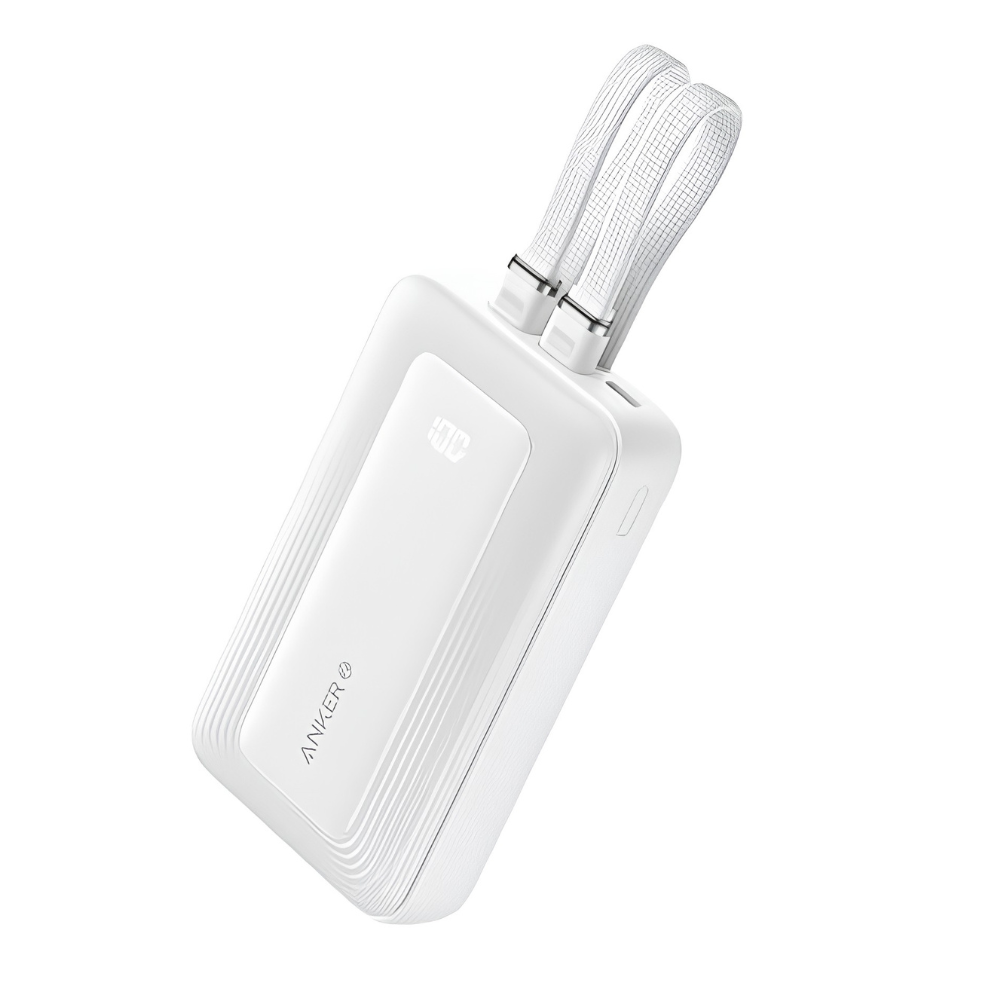 Pin Dự Phòng Anker Zolo 10000mAh 35W - A110L (Tích Hợp Sẵn 2 Cáp USB-C) - Sạc Cùng Lúc 4 Thiết Bị - Hàng Chính Hãng A110L