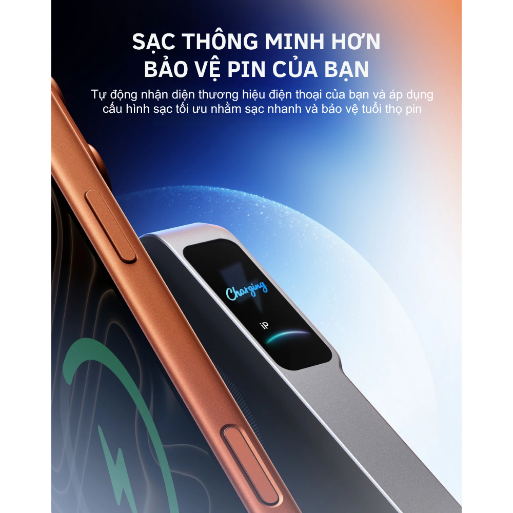 Sạc Dự Phòng Không Dây Anker MagGo 2 Pro A110R - 10000mAh - Qi2.2 - 25W -USB-C PD 45W - Quạt SnapCool Sạc Dự Phòng Không Dây Anker MagGo 2 Pro A110R - 10000mAh - Qi2.2 - 25W -USB-C PD 45W - Quạt SnapCool - Ảnh 3