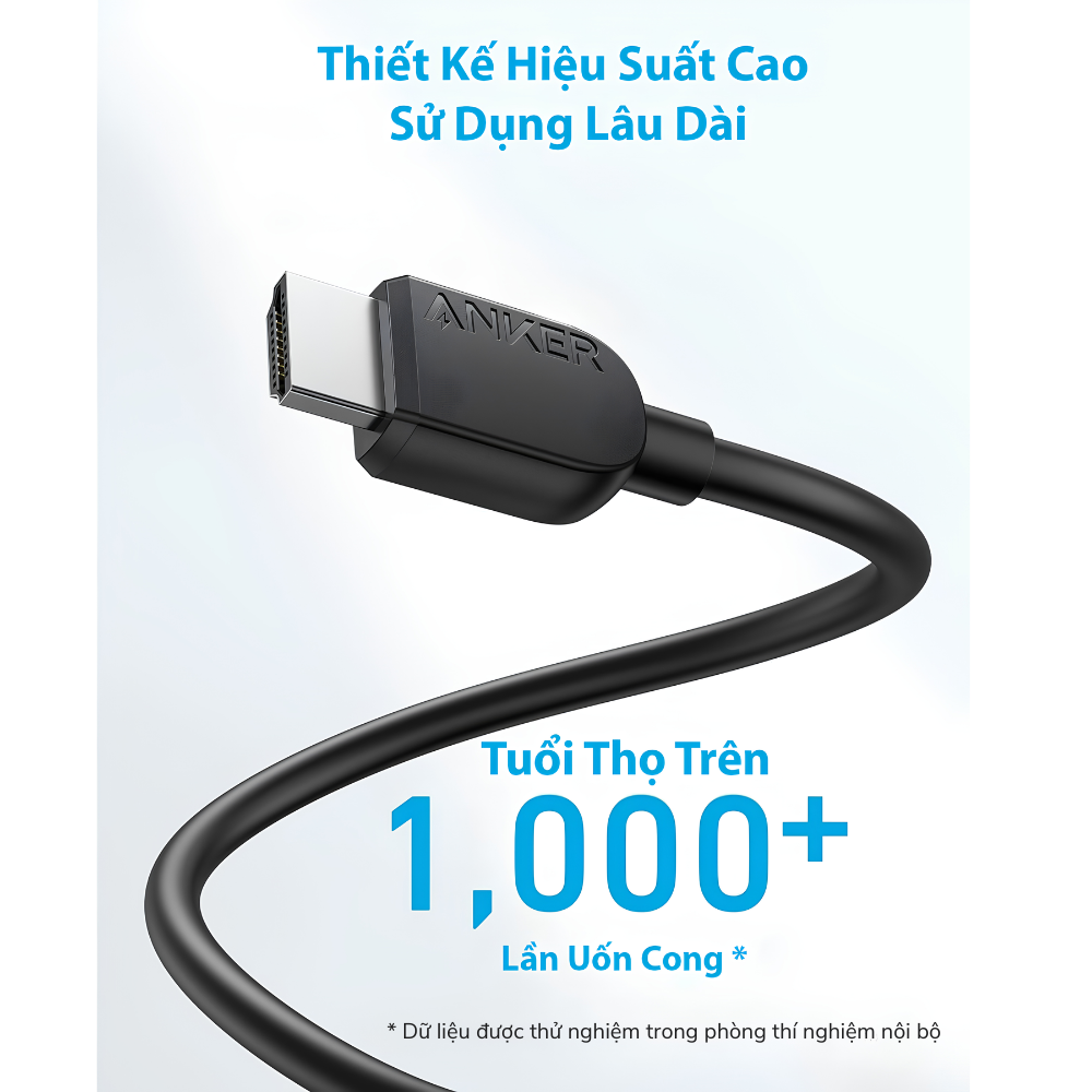 Cáp Chuyển Đổi HDMI To HDMI AnKer 1.8m -A8742 - Hỗ Trợ 8K@60Hz, 4K@120Hz, Băng Thông 48Gbps Cáp Chuyển Đổi HDMI To HDMI AnKer 1.8m -A8742 - Hỗ Trợ 8K@60Hz, 4K@120Hz, Băng Thông 48Gbps - Ảnh 3